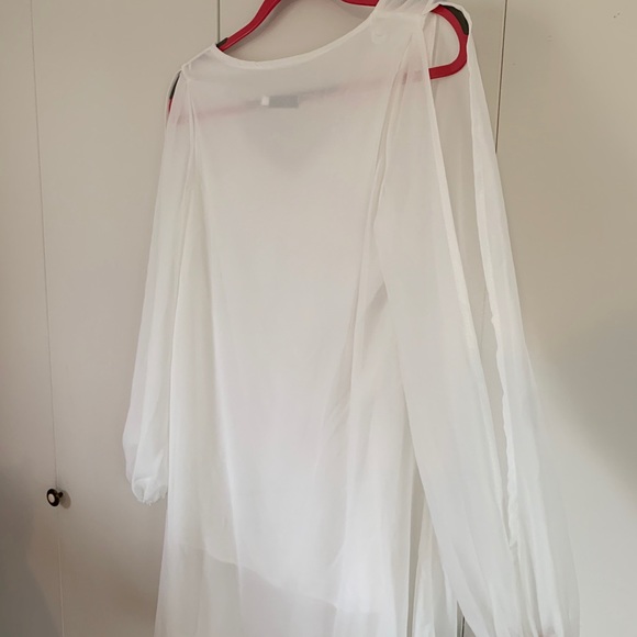 NWOT ROMWE White Chiffon Minidress - Picture 11 of 16